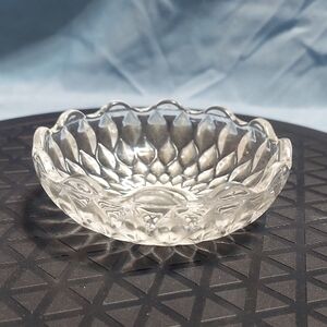 Vintage Cristal d'Arques Noizay 24% Lead Crystal Round Candy Dish Bowl 
